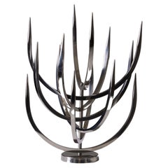 Vintage  Metal candle holder by Xavier Feal