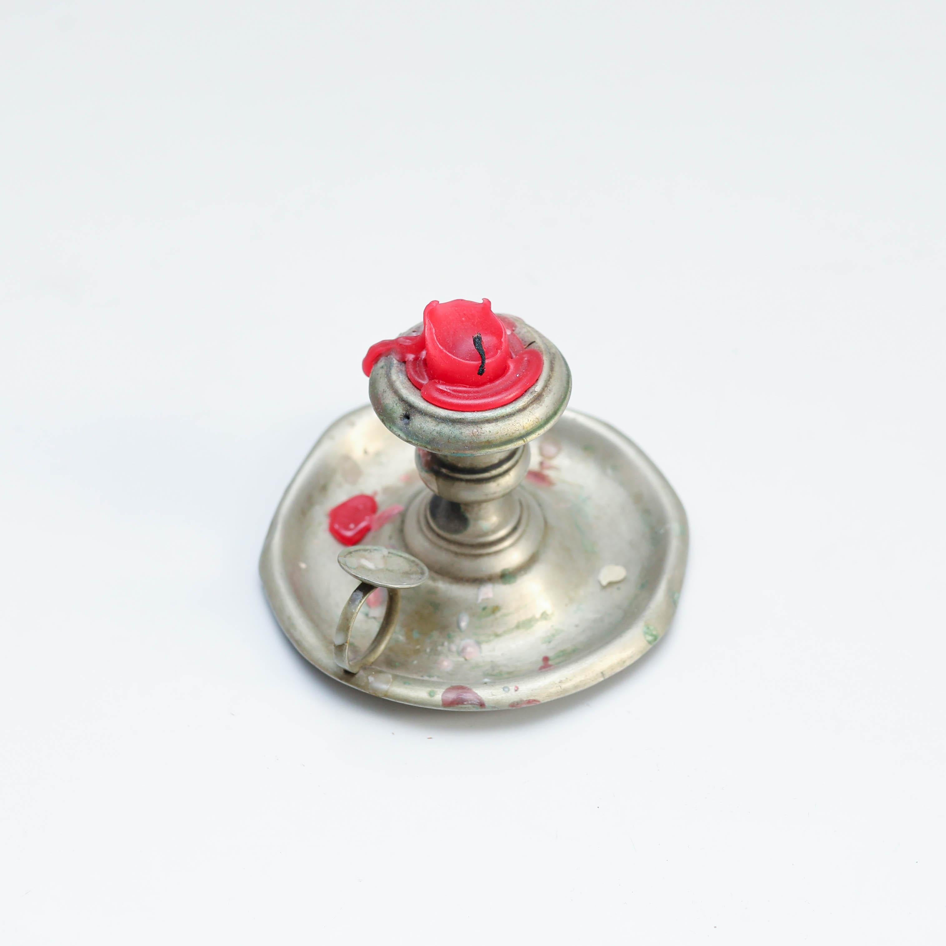 Metal Candle Holder, circa 1960 For Sale 1