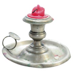 Used Metal Candle Holder, circa 1960