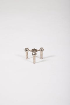 Metal candlestick 'STOFF' Nagel, 1950s