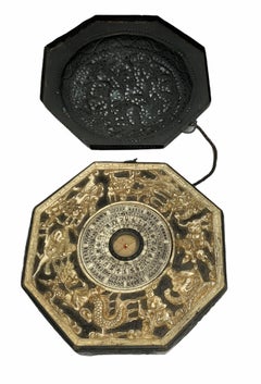Metal Carved Bone Feng Shui Luopan