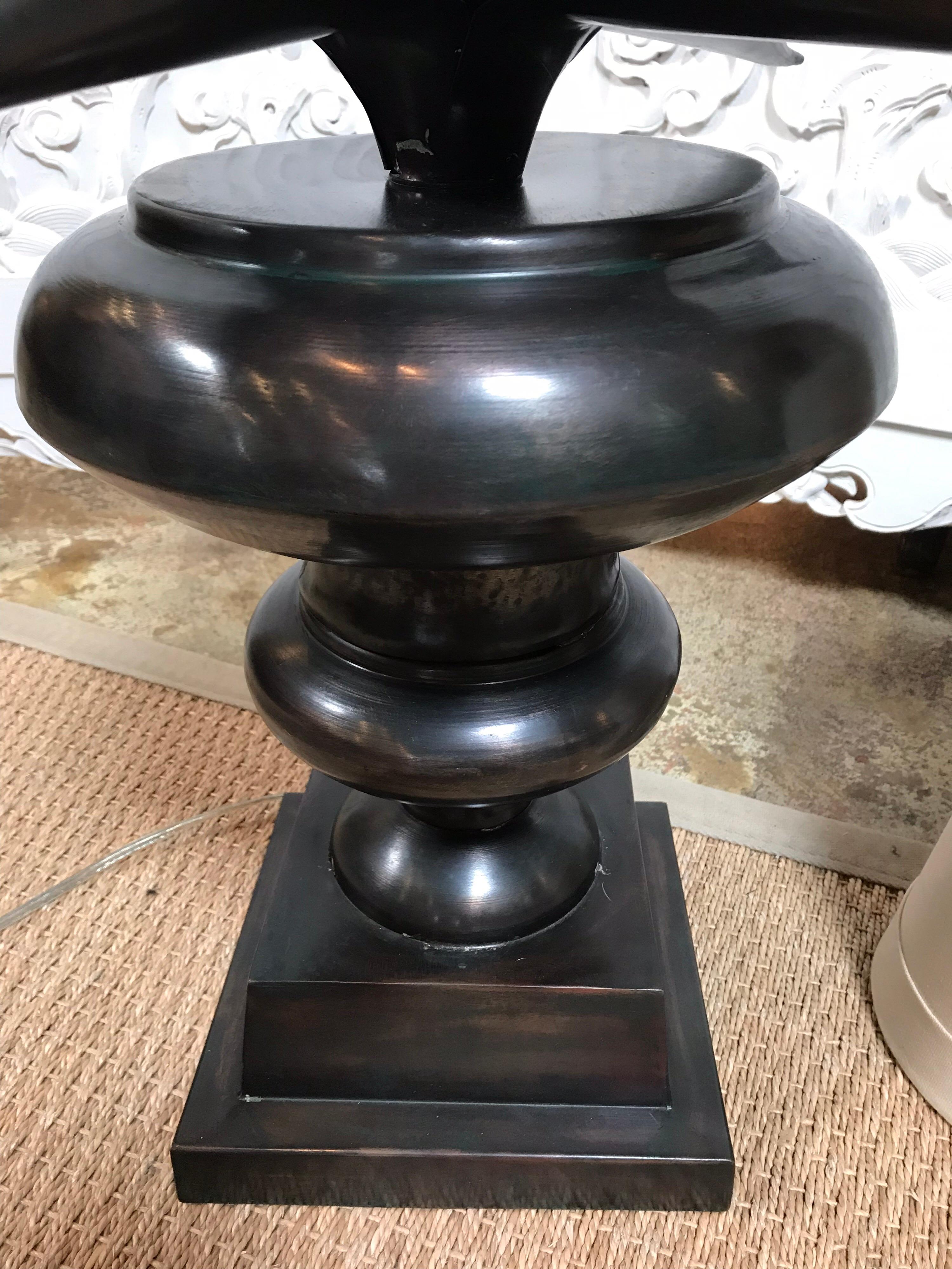 Metal Cast Agave Lamp with Shade 3