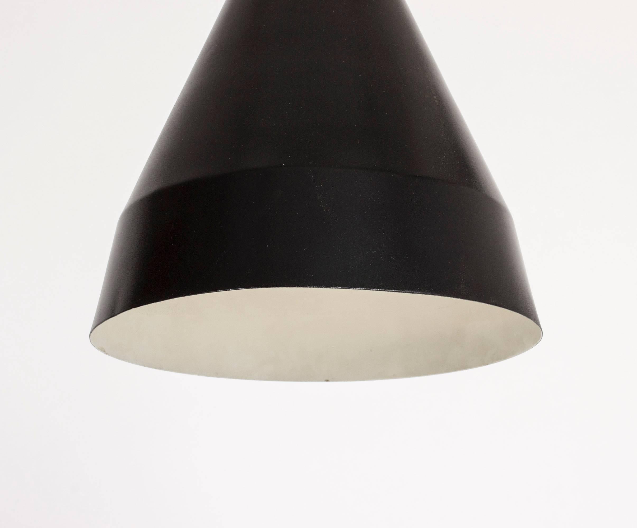 Swedish Metal Ceiling Lamp by Hans Bergström For Sale