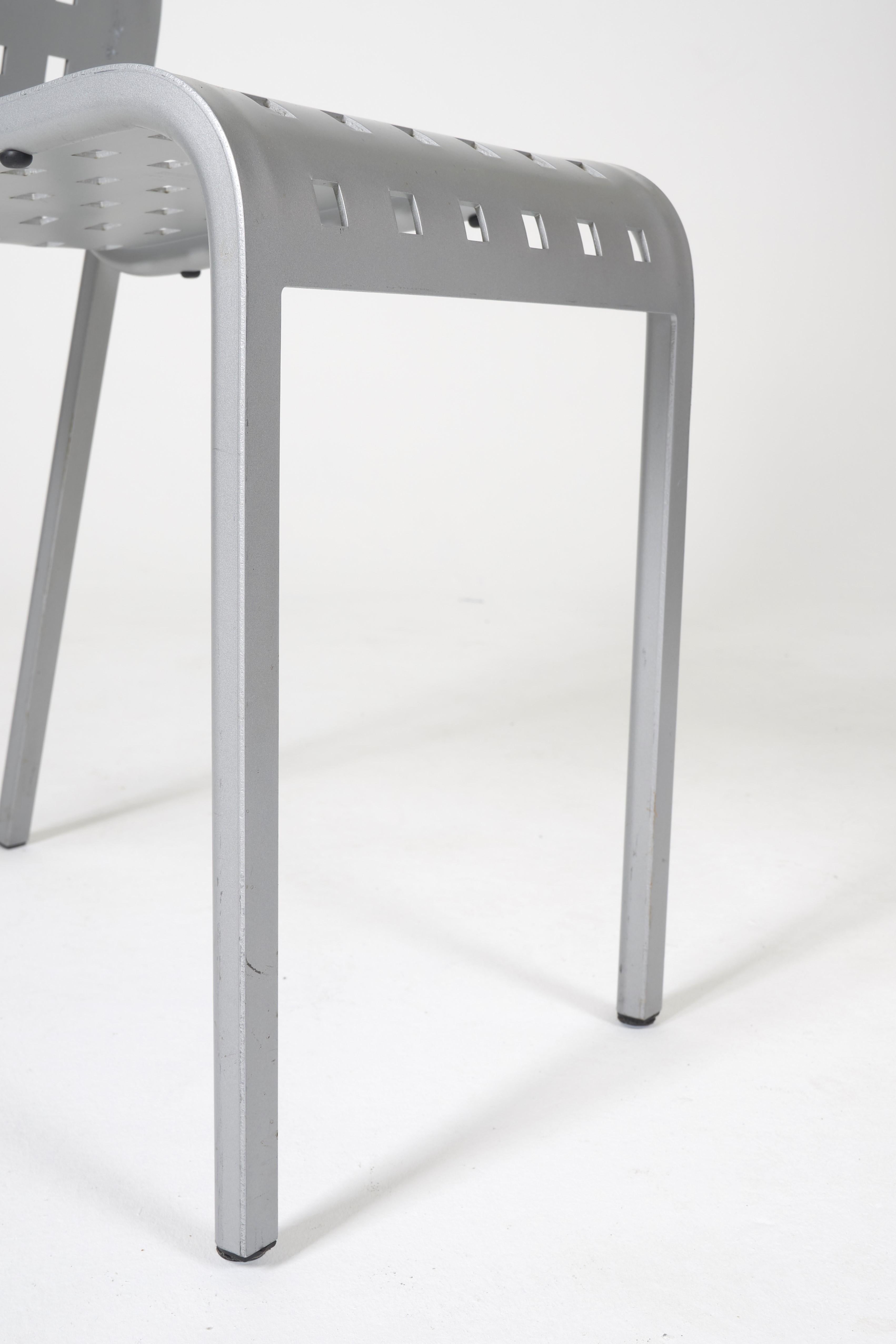 Metallstuhl aus Metall von Pietro Arosio im Angebot 8