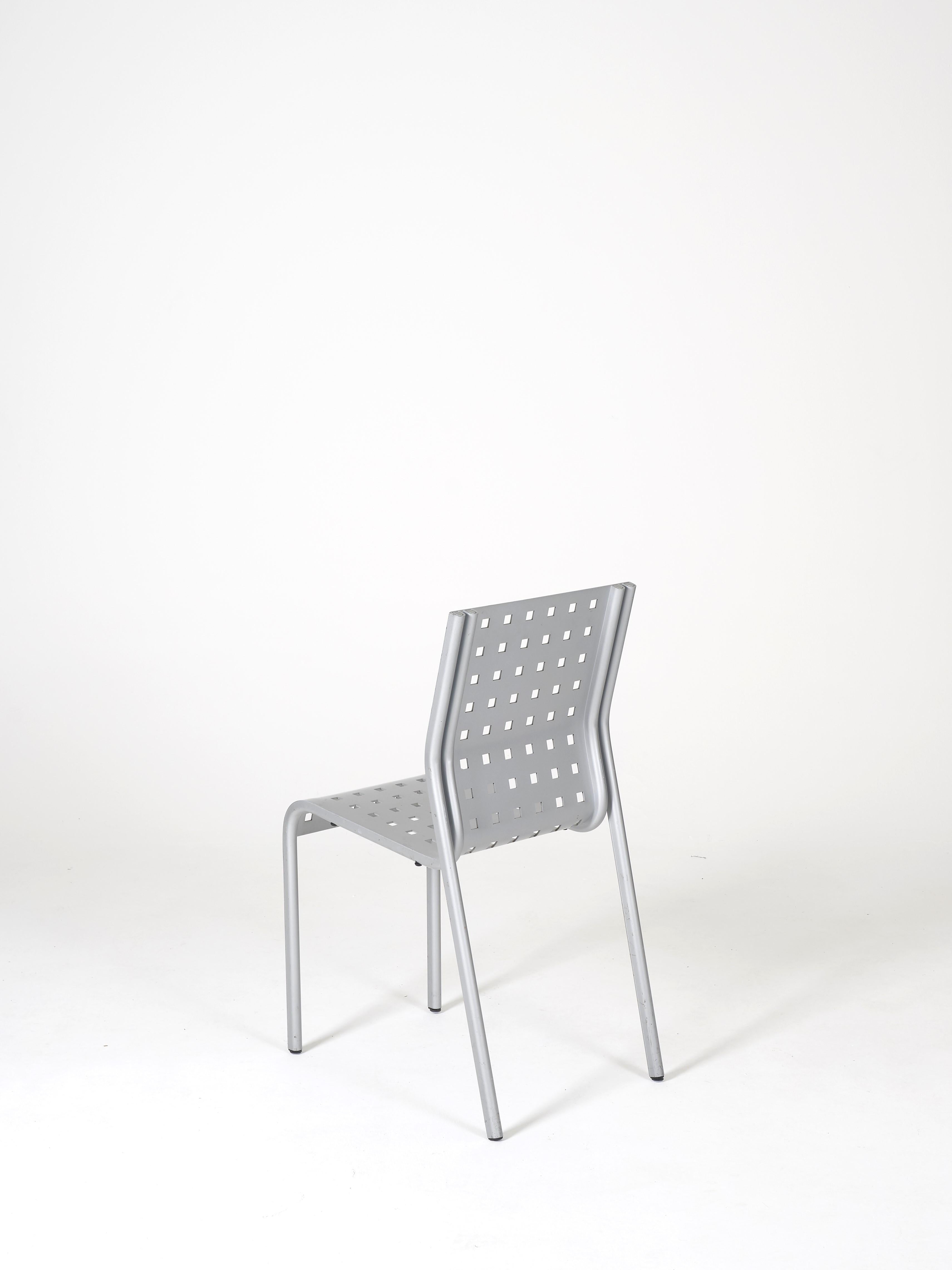 Metallstuhl aus Metall von Pietro Arosio im Angebot 1