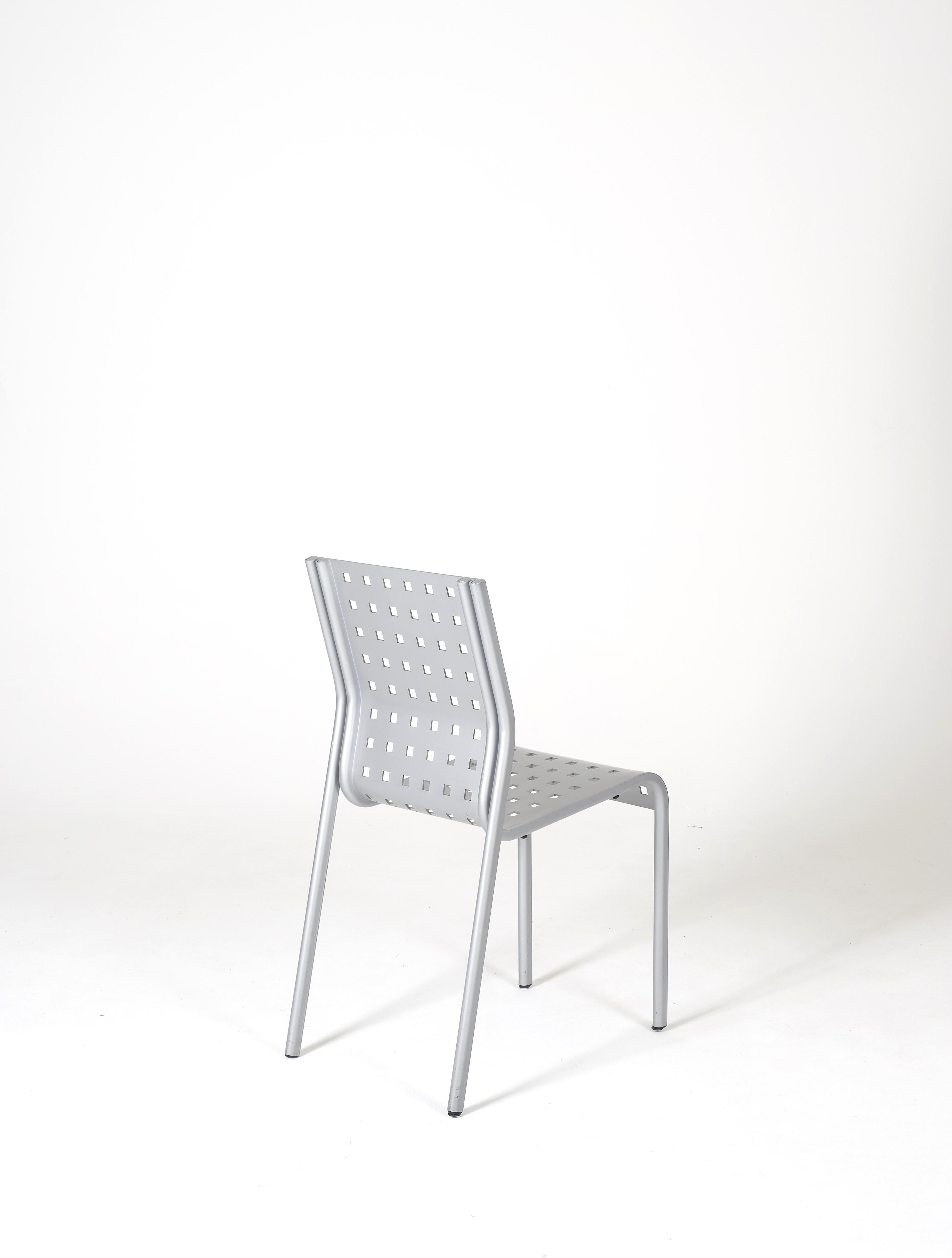 Metallstuhl aus Metall von Pietro Arosio im Angebot 3