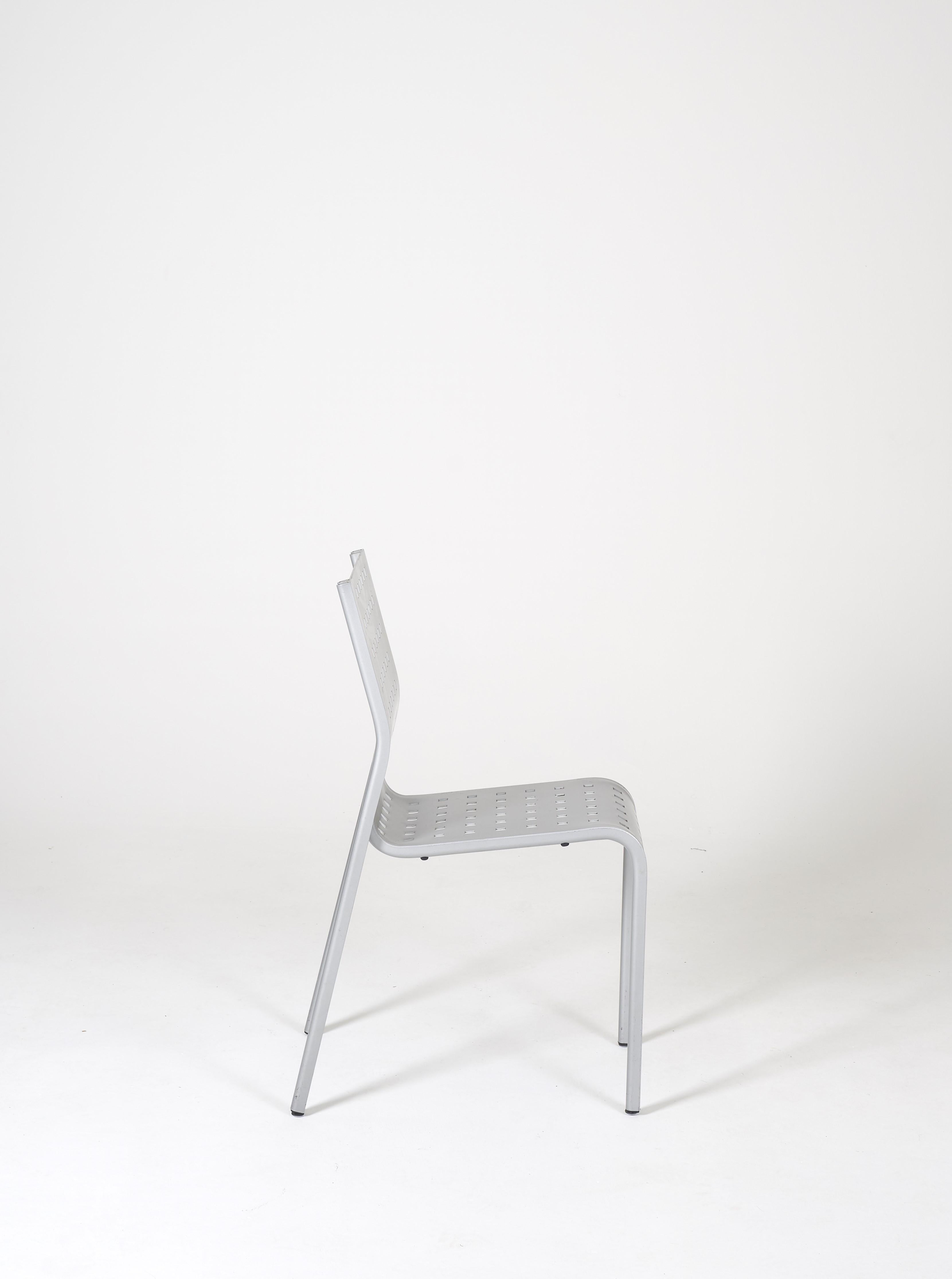 Chaise en métal de Pietro Arosio en vente 3