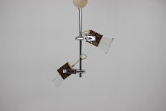 Metal Chandelier from Lidokov Type L286, Czechoslovakia