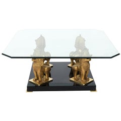 Metall Chinoiserie Foo Dog Couchtisch