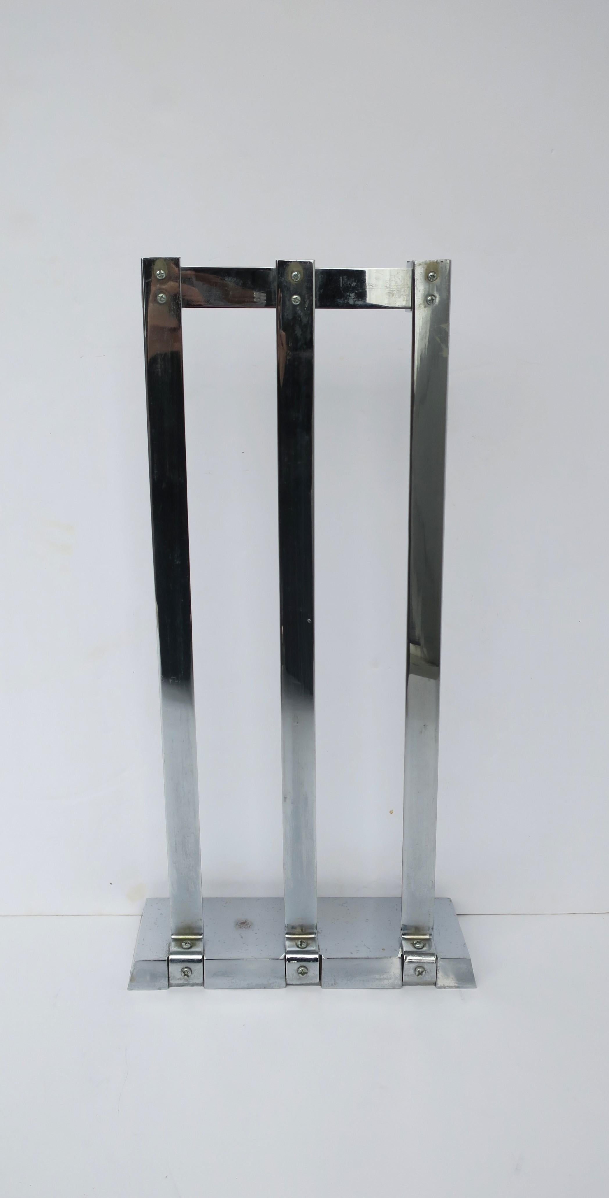 Metal Chrome and Lucite Fireplace Tools, Set For Sale 5