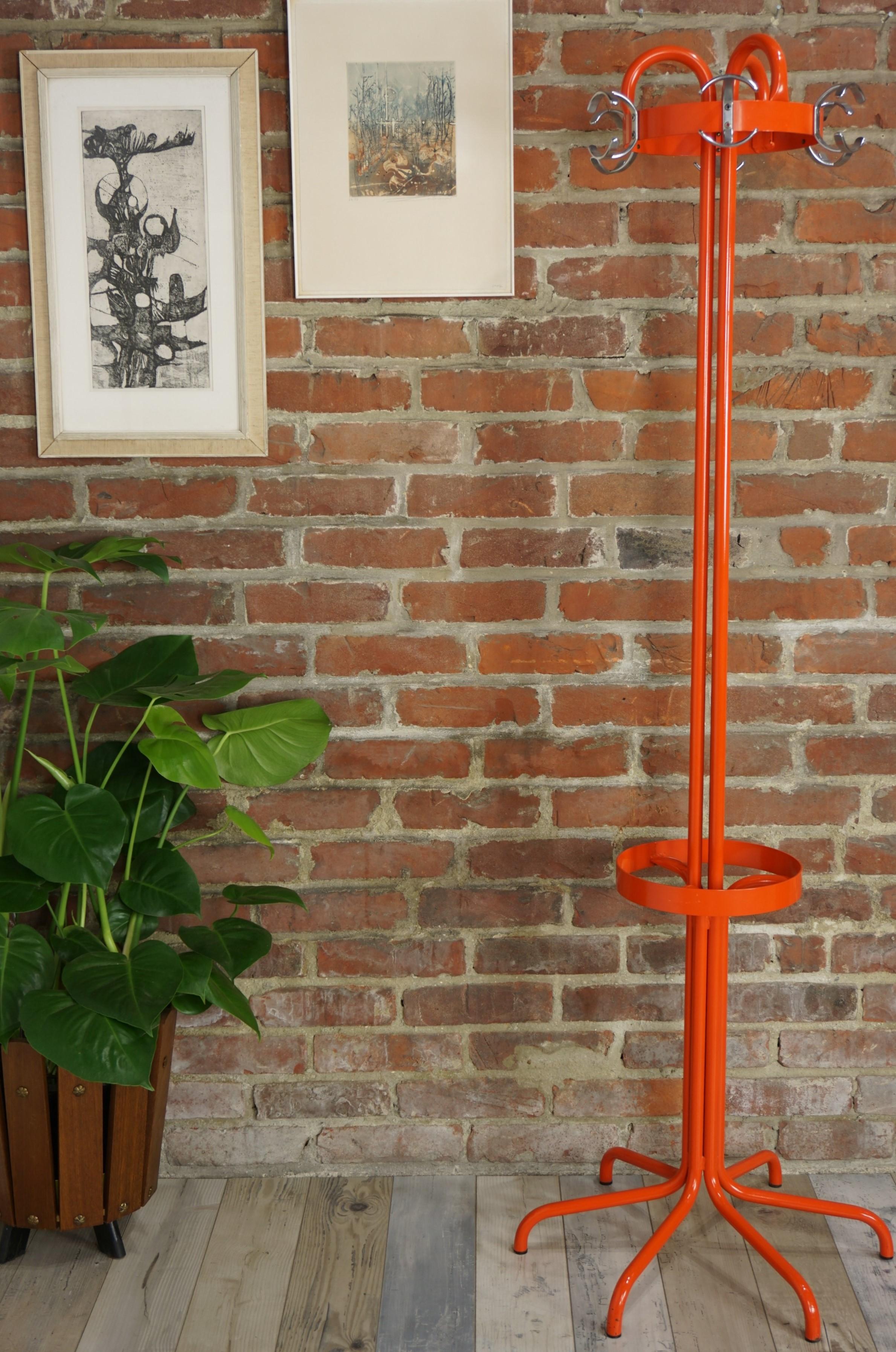 Metal Coat Rack Industrial Style and Pop Color from the 1950s By Brabantia 4