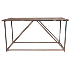 Used Metal Console Table