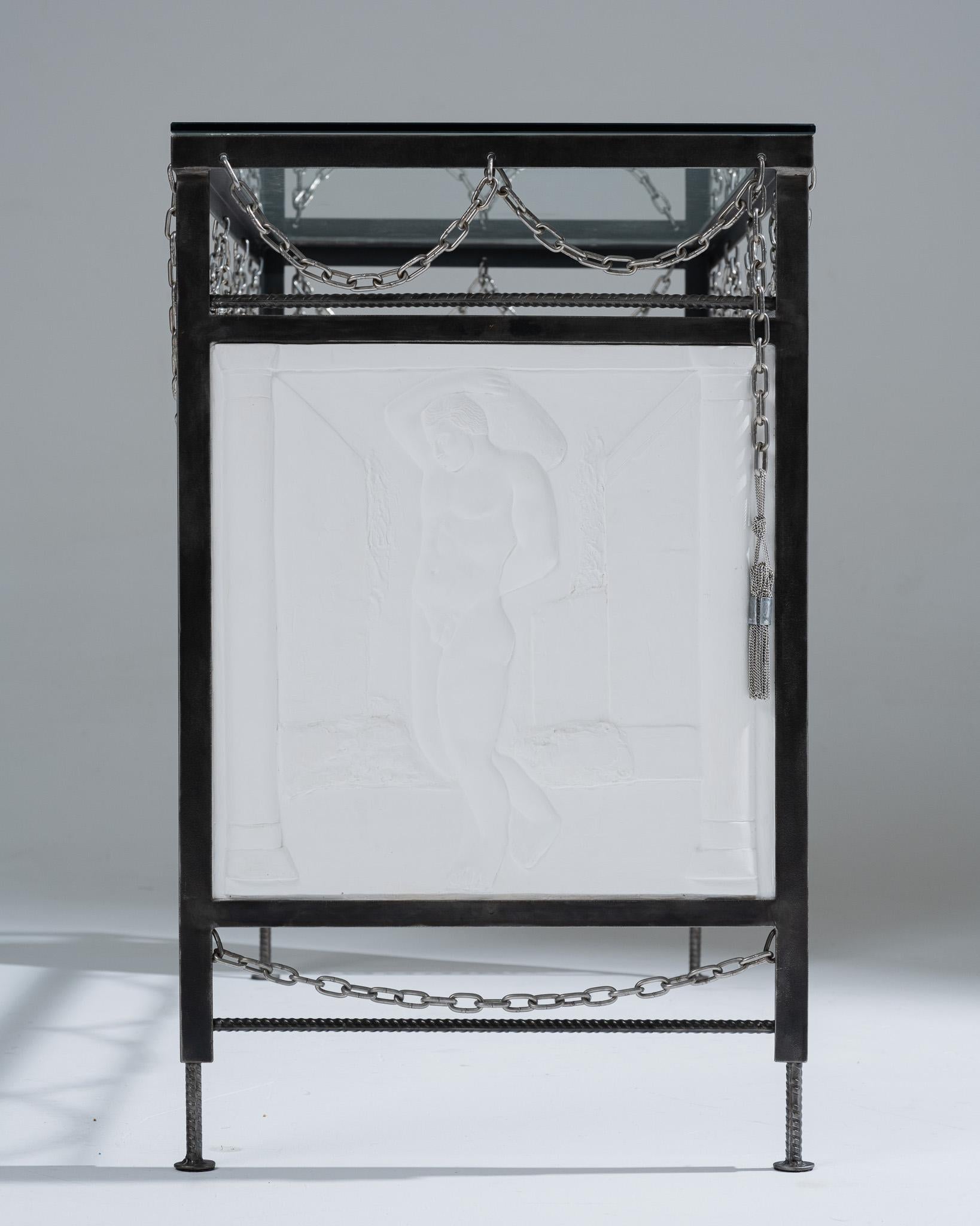 Metal console “The Punishment of Sisyphus” For Sale 5
