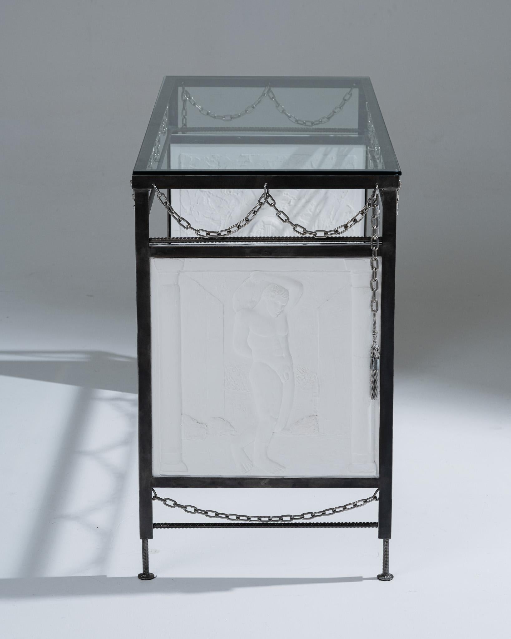 Metal console “The Punishment of Sisyphus” For Sale 2