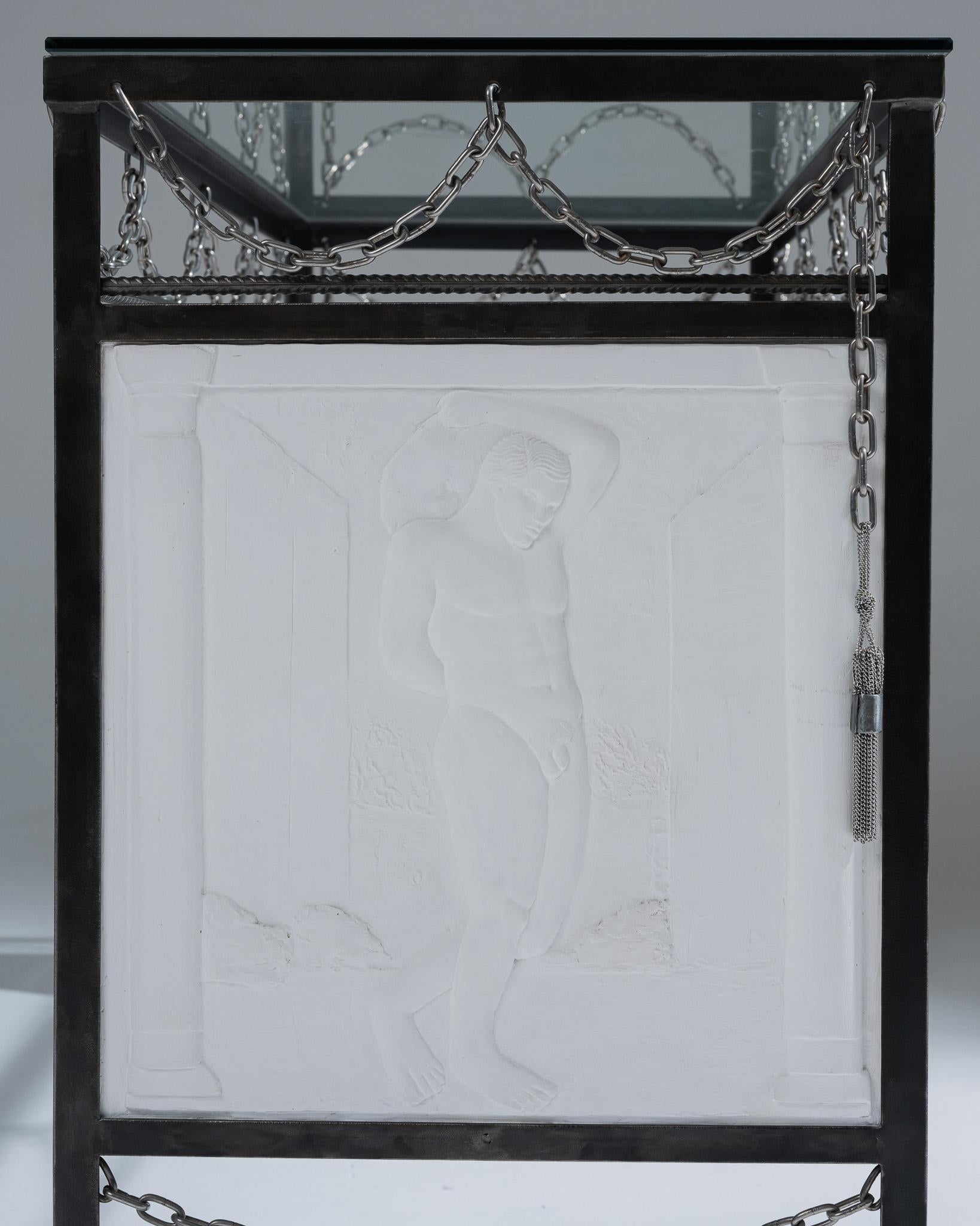 Metal console “The Punishment of Sisyphus” For Sale 3
