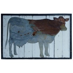 Metal Cow Wall Hanging