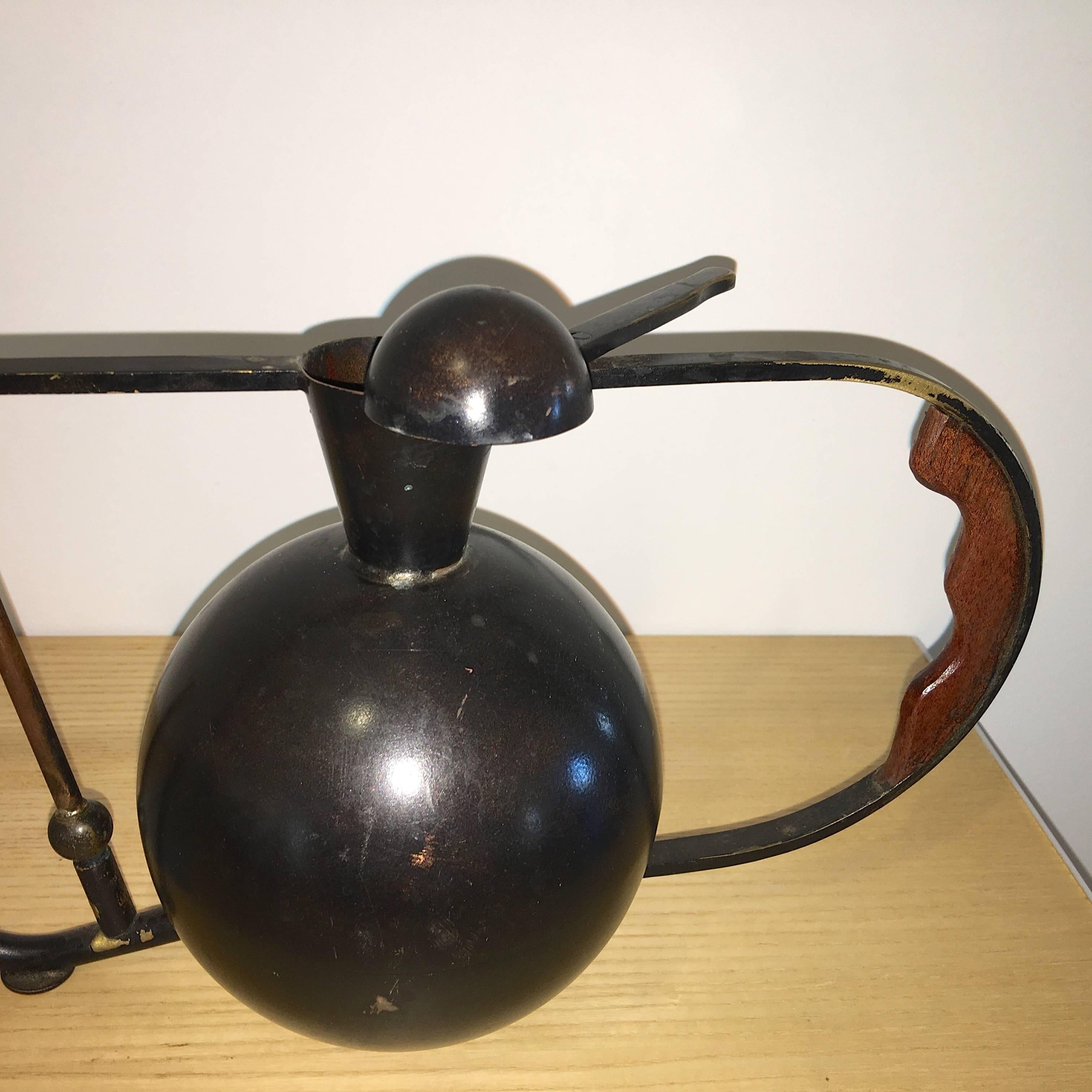 American Metal Crafted Brass and Copper Patinated Watering Can