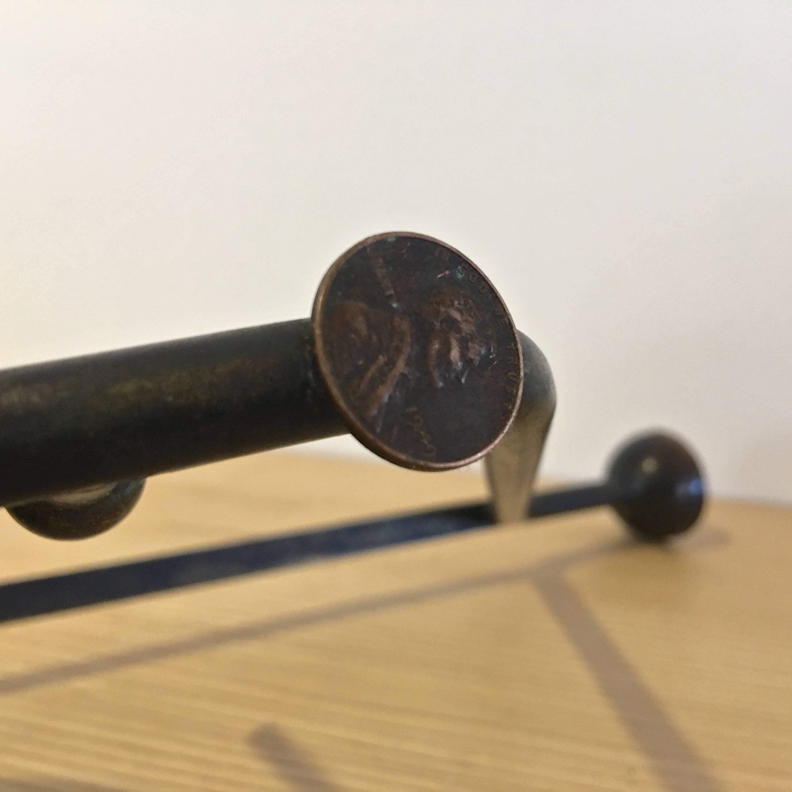 Metal Crafted Brass and Copper Patinated Watering Can 2