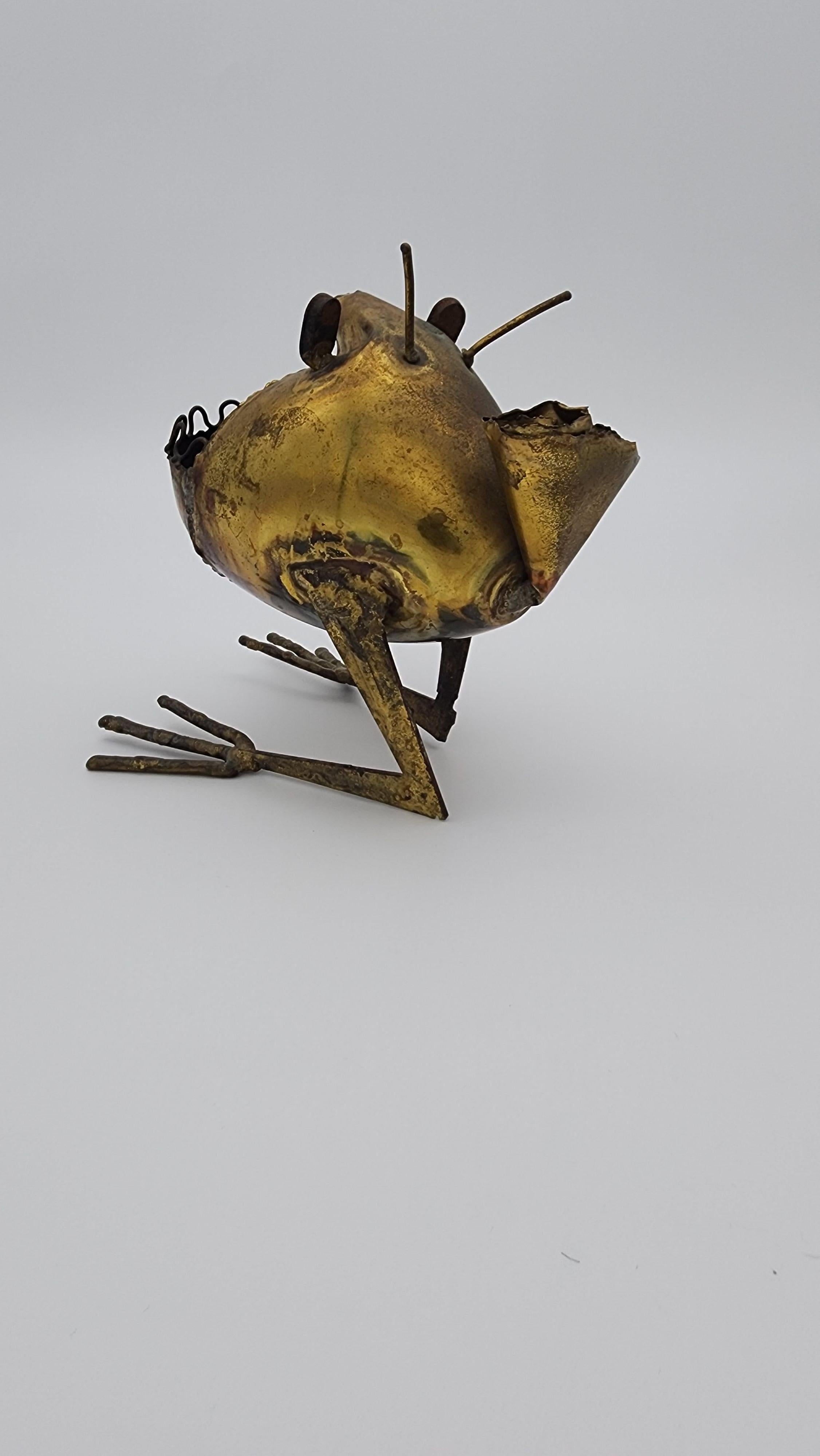 Escultura metálica Critter Catchall de un artista local de Pa en venta 2