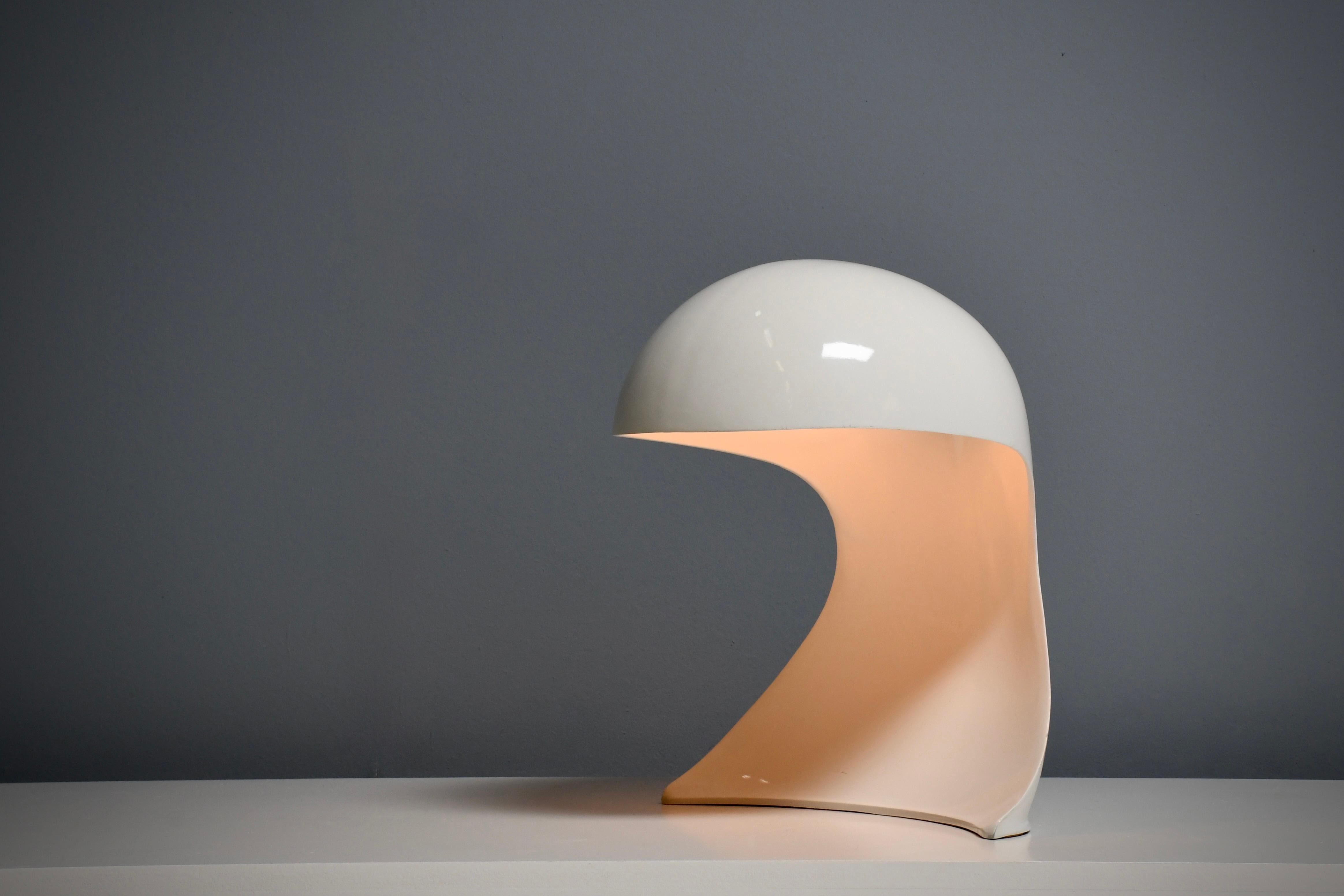 Space Age Metal ‘Dania' Table Lamp by Dario Tognon and Studio Celli for Artemide, 1969 For Sale