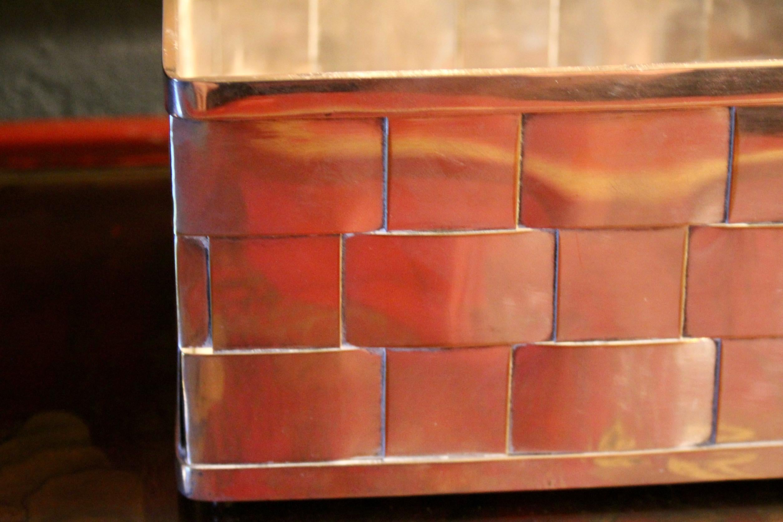 Francese Vide poche decorative in metallo in vendita