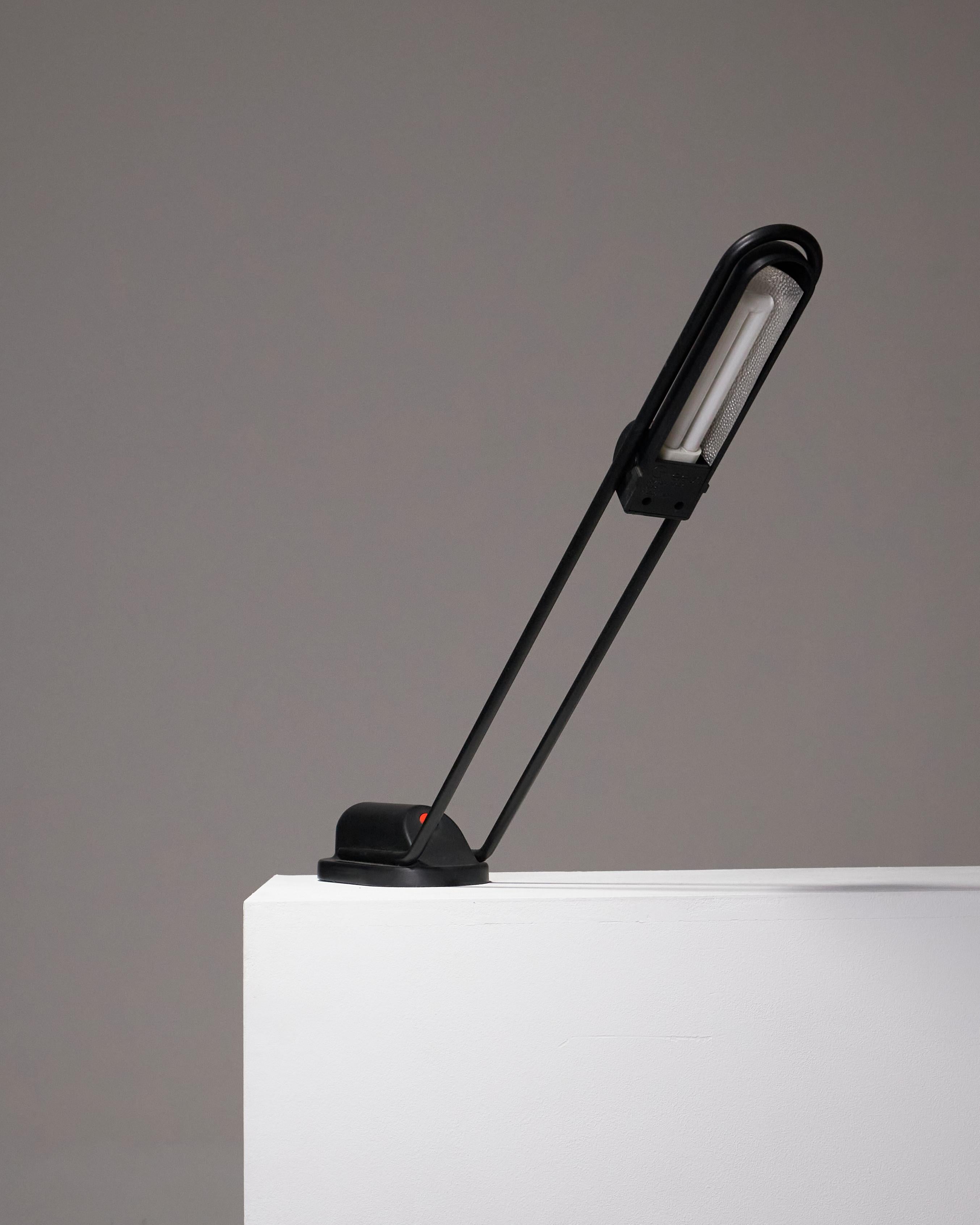 Metall-Schreibtischlampe von Carlo Vietri, 1980er Jahre im Angebot 5