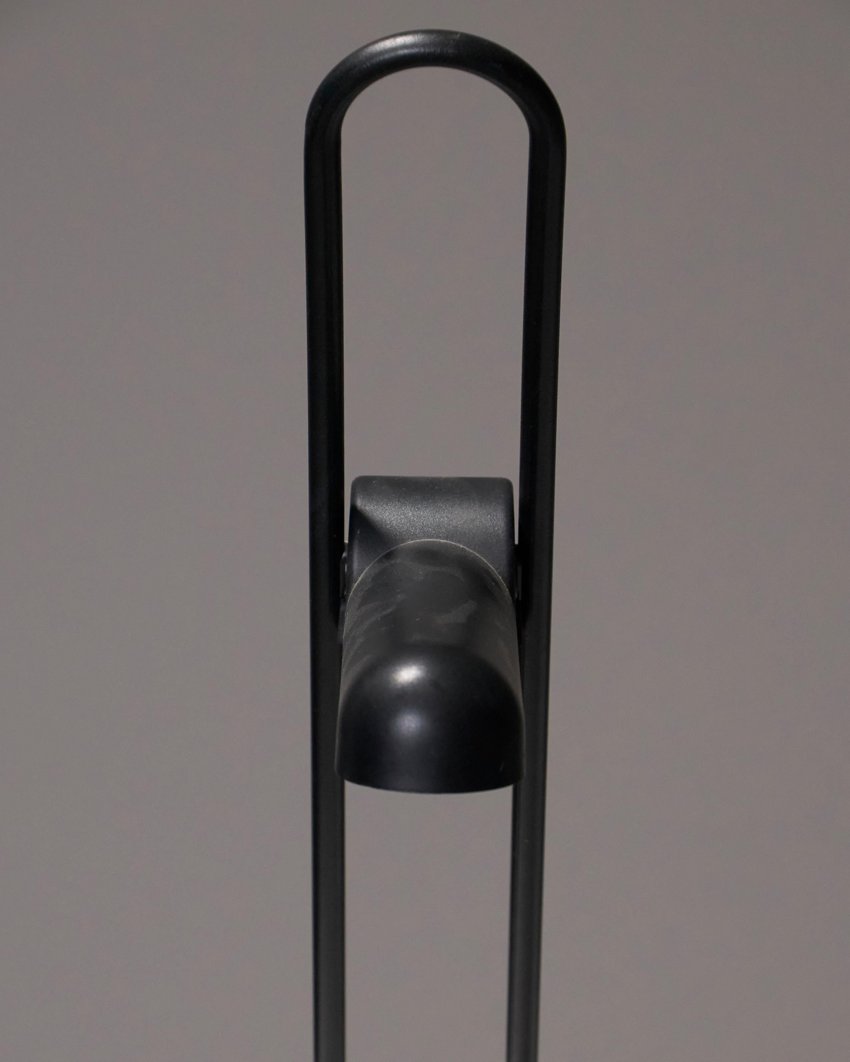 Metall-Schreibtischlampe von Carlo Vietri, 1980er Jahre im Angebot 9
