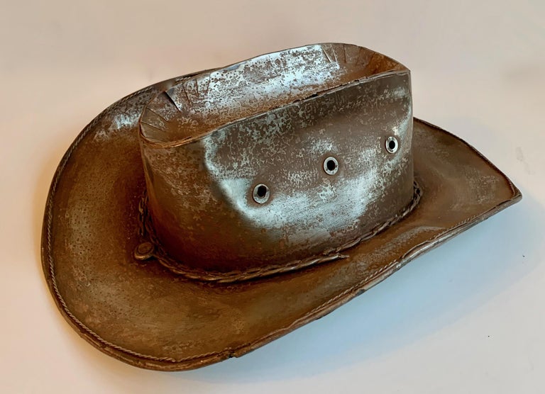 Metal Display Folk Art Cowboy Hat at 1stDibs cowboy hat display case