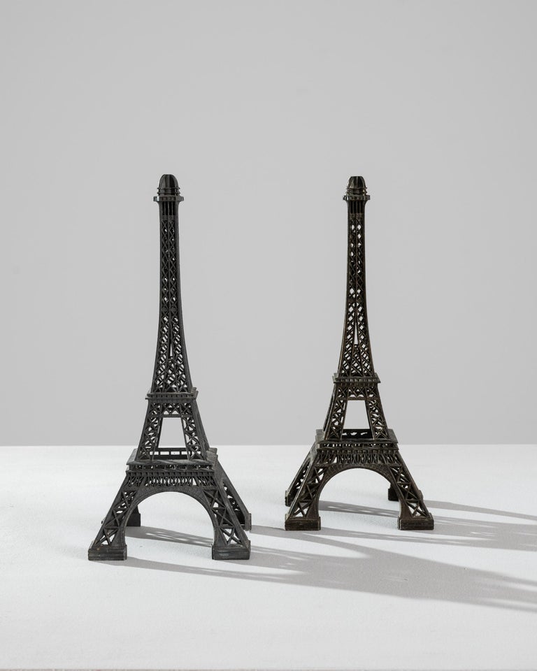 Metal Eiffel Tower Decoration, a Pair For Sale at 1stDibs