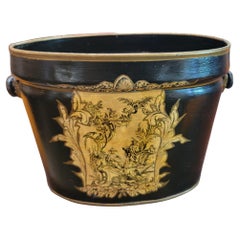 Metal English Used Hand Painted Buckets