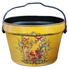 Metal English Hand Painted Buckets