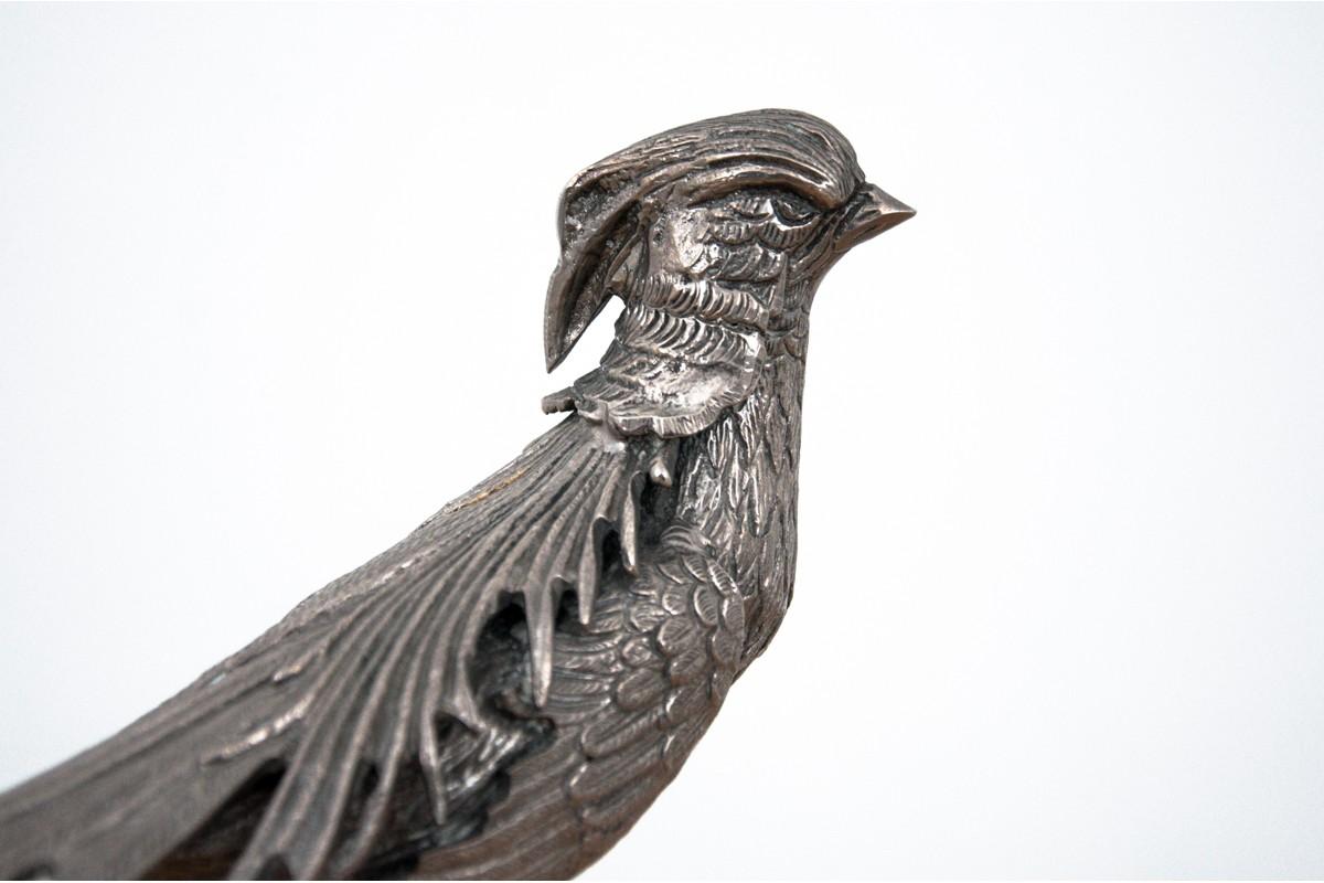 Mid-Century Modern Metal Figures of Pheasants, France
