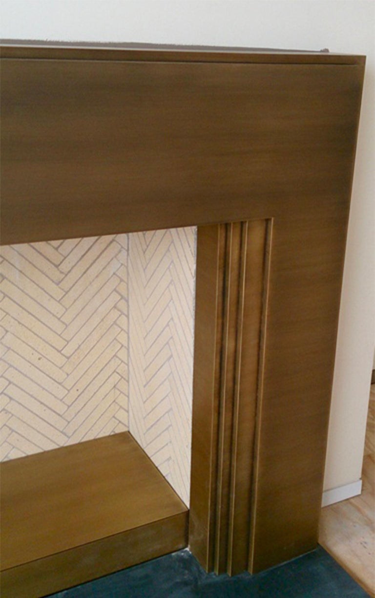 Metal Fireplace Mantel Surround Custom Sizing For Sale At 1stdibs