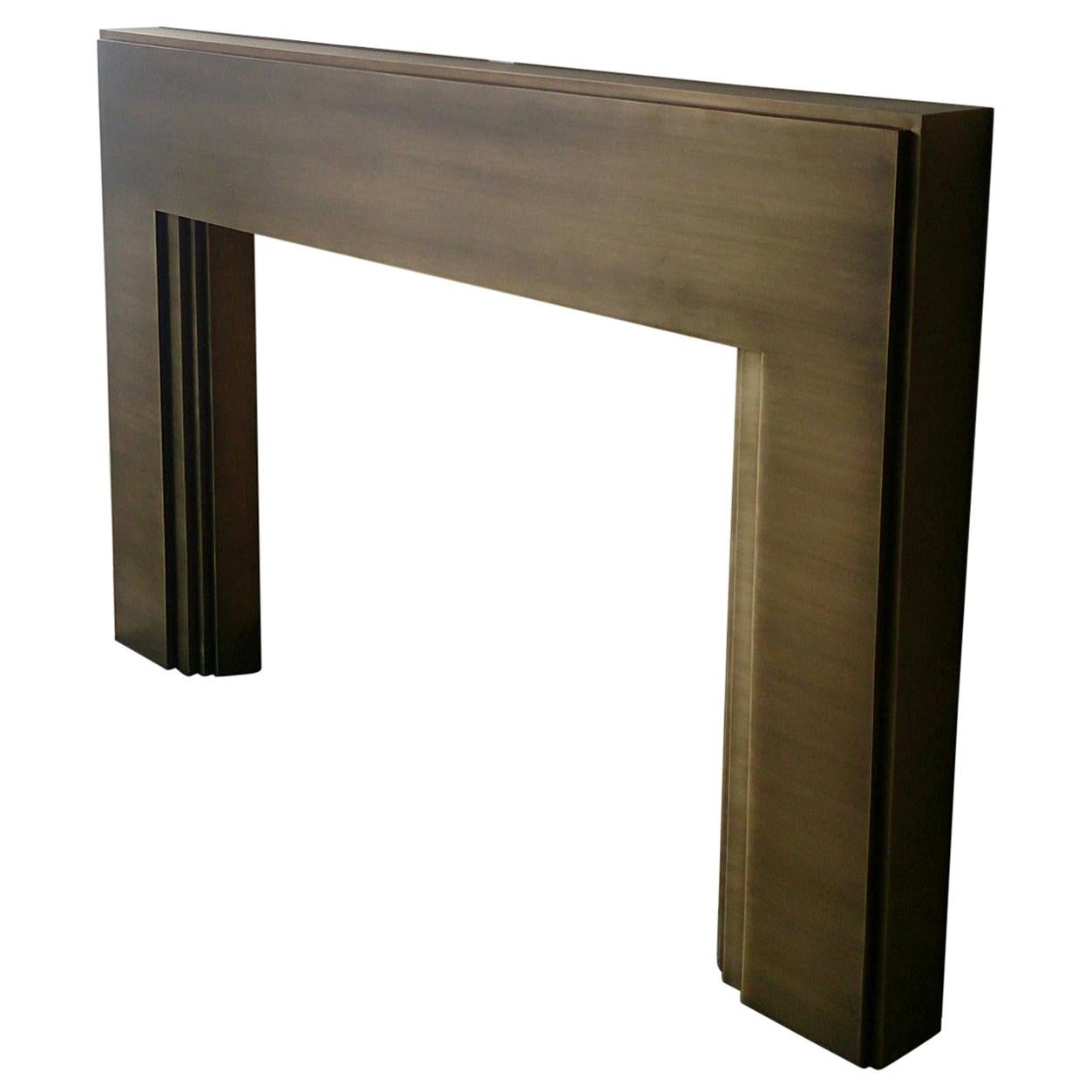 Metal Fireplace Mantel Surround Custom Sizing For Sale