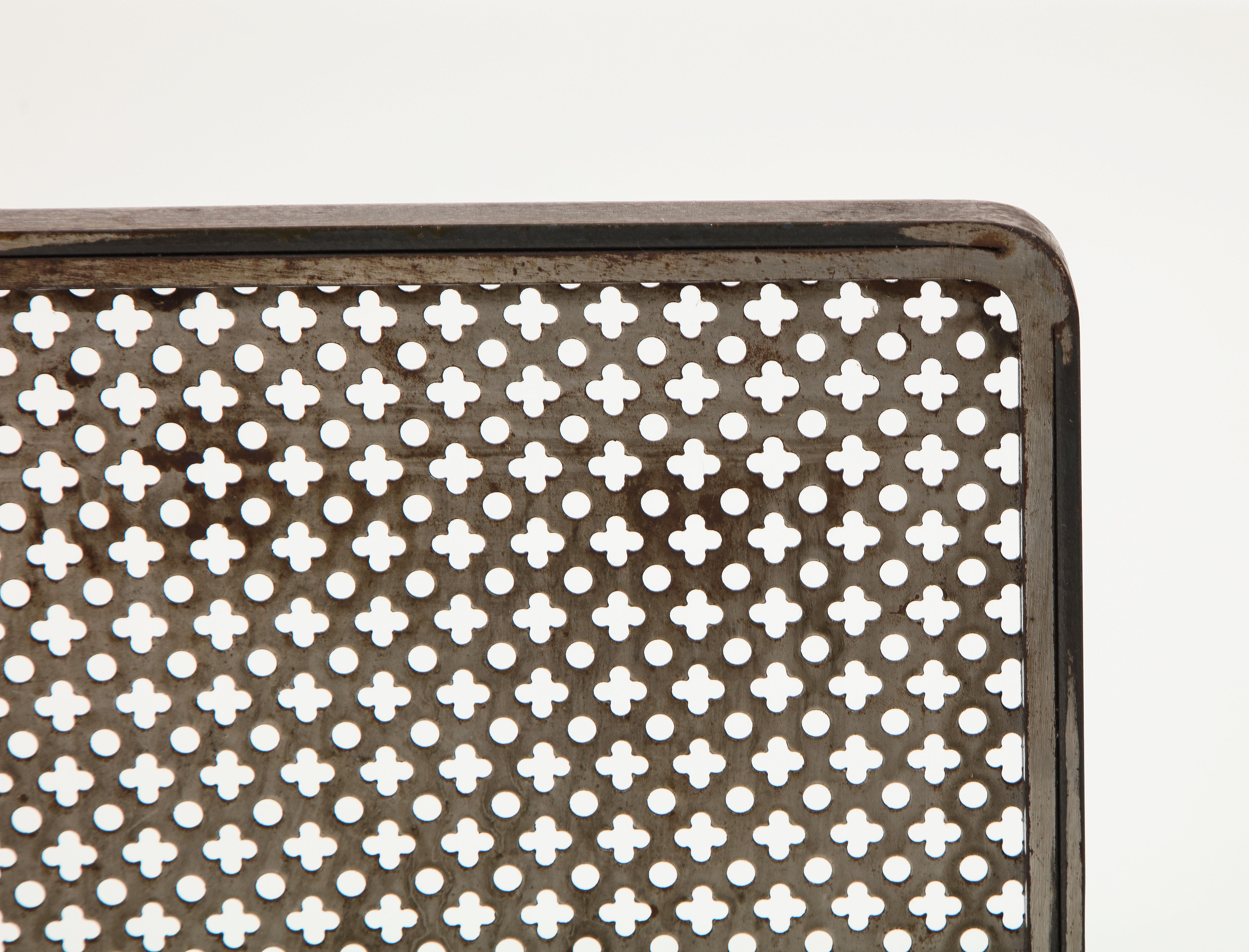 Metal Fireplace Screen in the Style of Mathieu Matégot, French, c. 1950 5