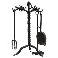 Metal Fireplace Tools, circa 1940