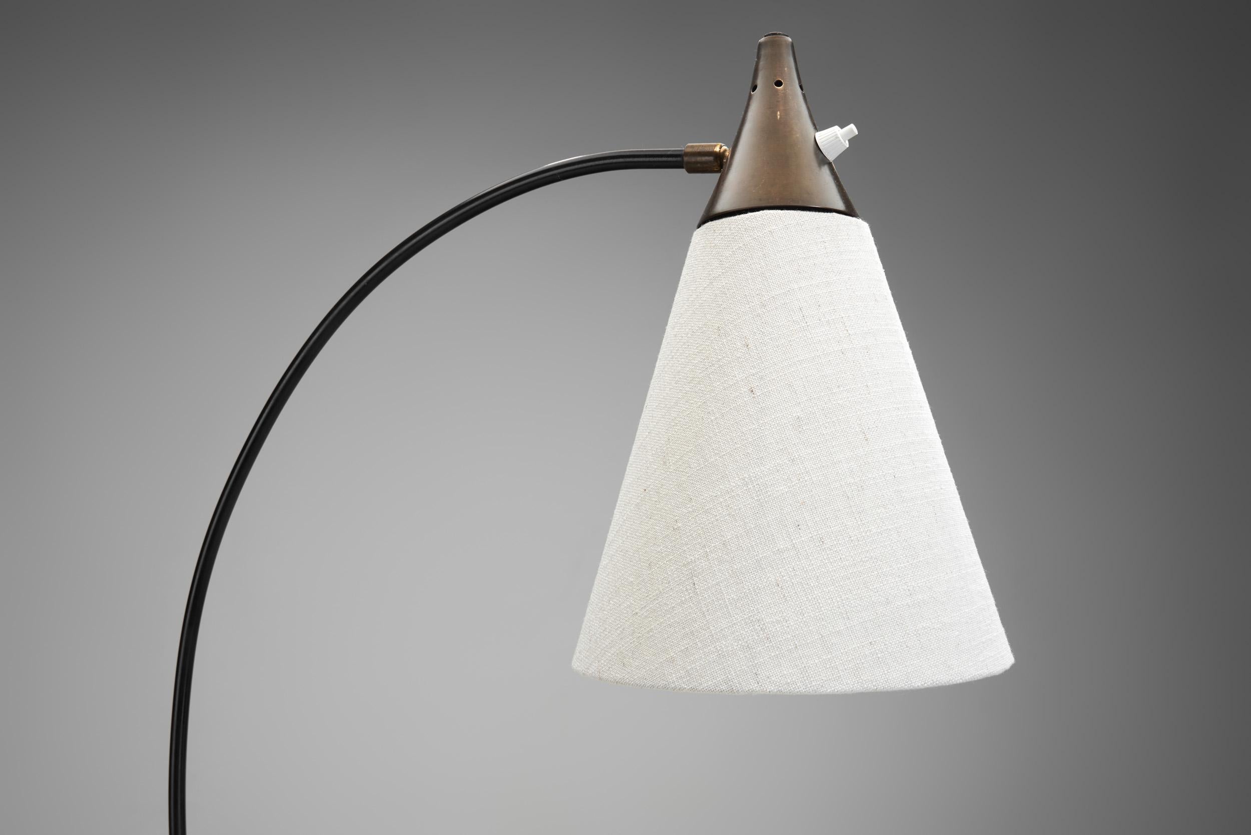 Lampada da terra in metallo di Karl Heinz Kinsky per Cosack (Attr.), Germania 1950 in vendita 5