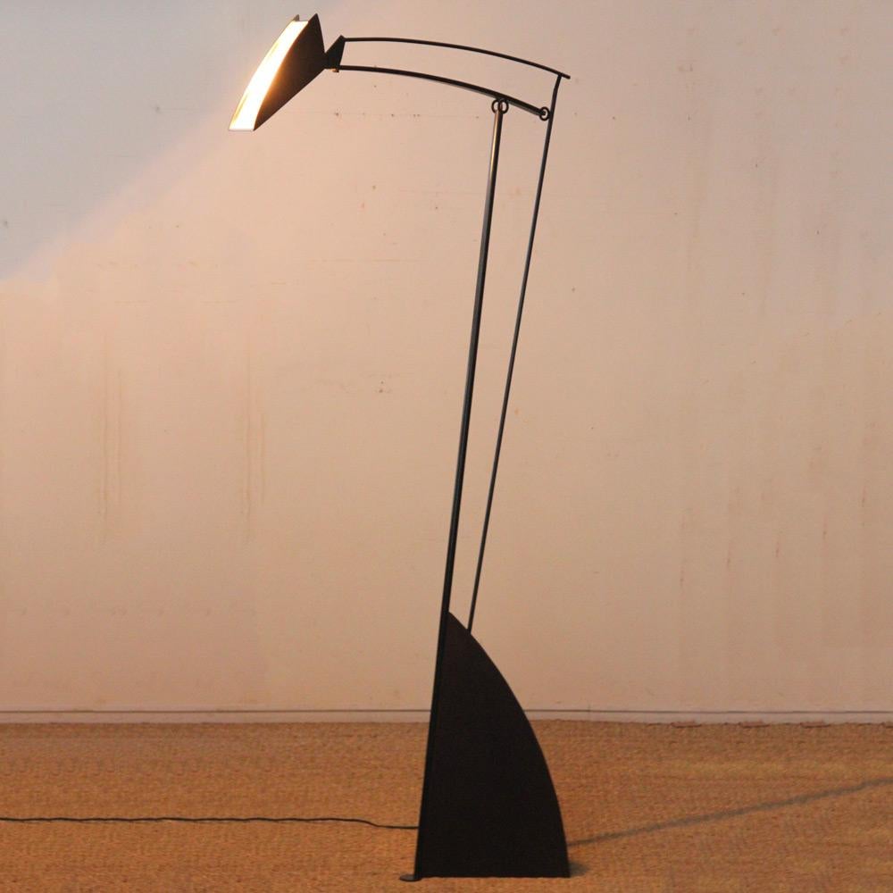 Metal floor lamp from the 1990s For Sale 4