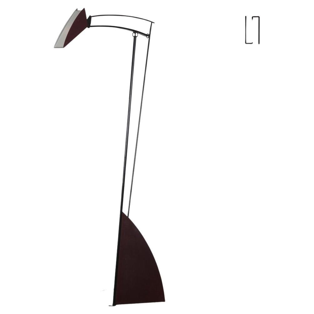 Metal floor lamp from the 1990s For Sale