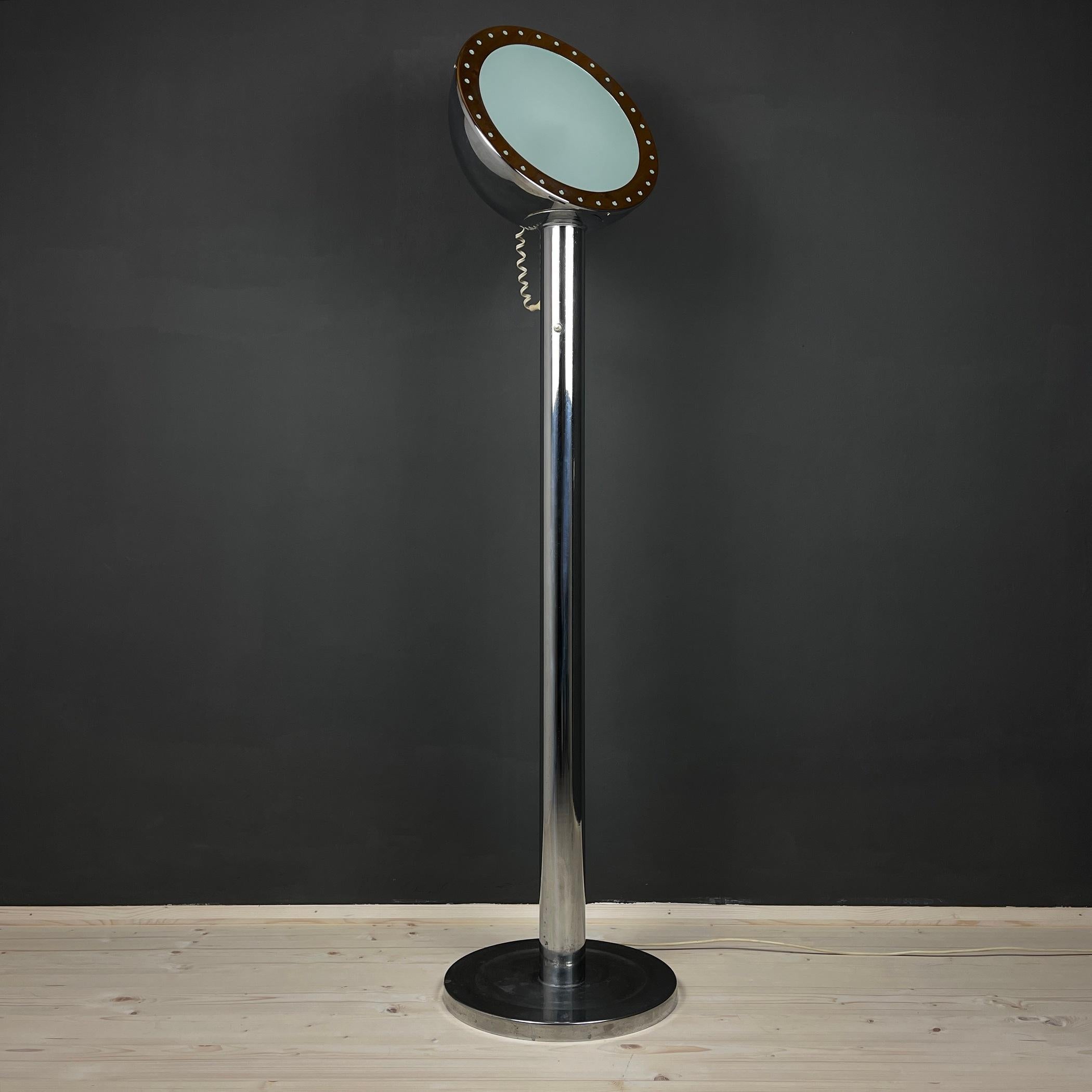 Mid-Century Modern Metal Floor Lamp with Magnet by Goffredo Reggiani, Italy, 1960s For Sale
