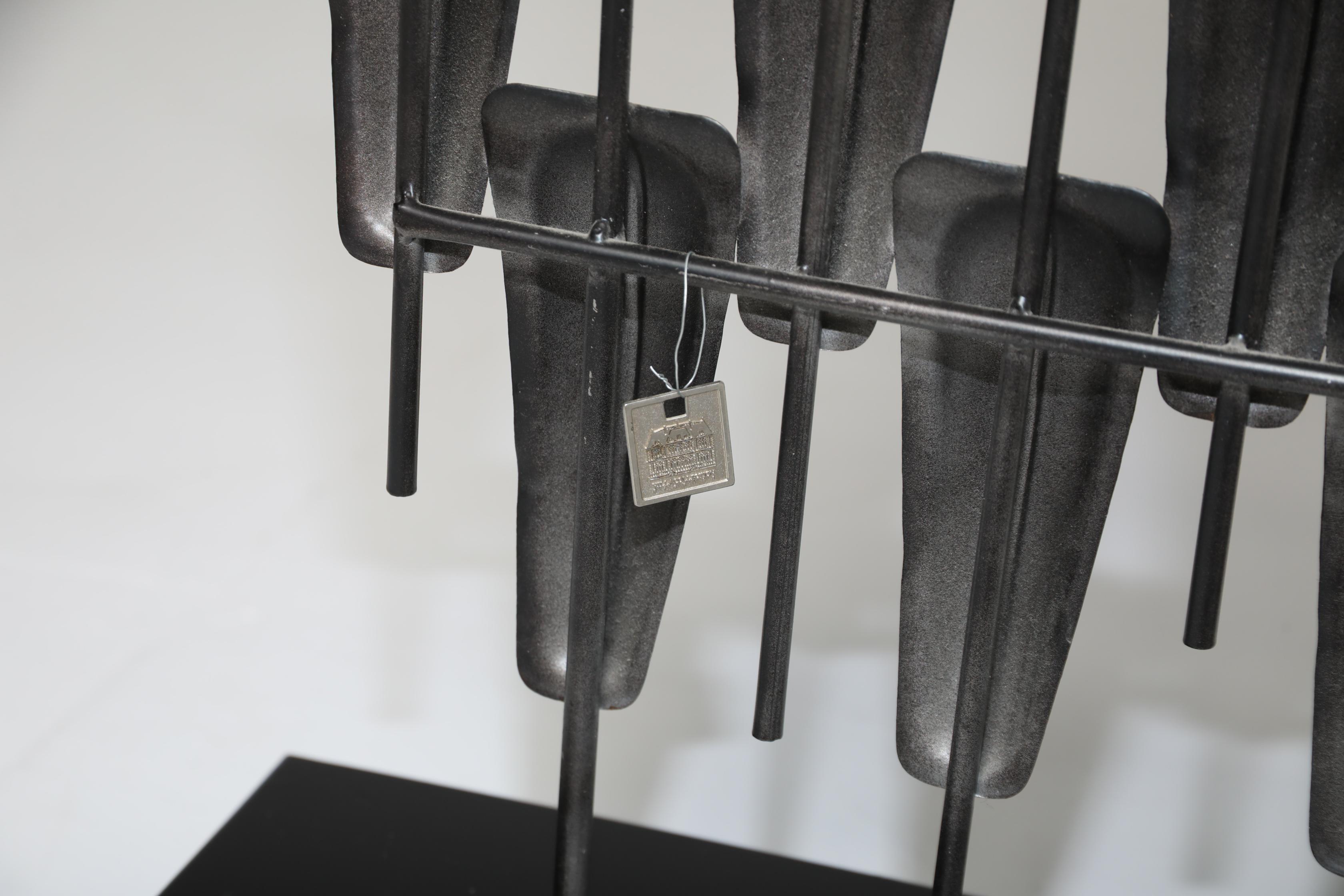 Fin du 20e siècle Sculpture en métal pour le sol, Collection Salsa, Danemark, années 1980 en vente