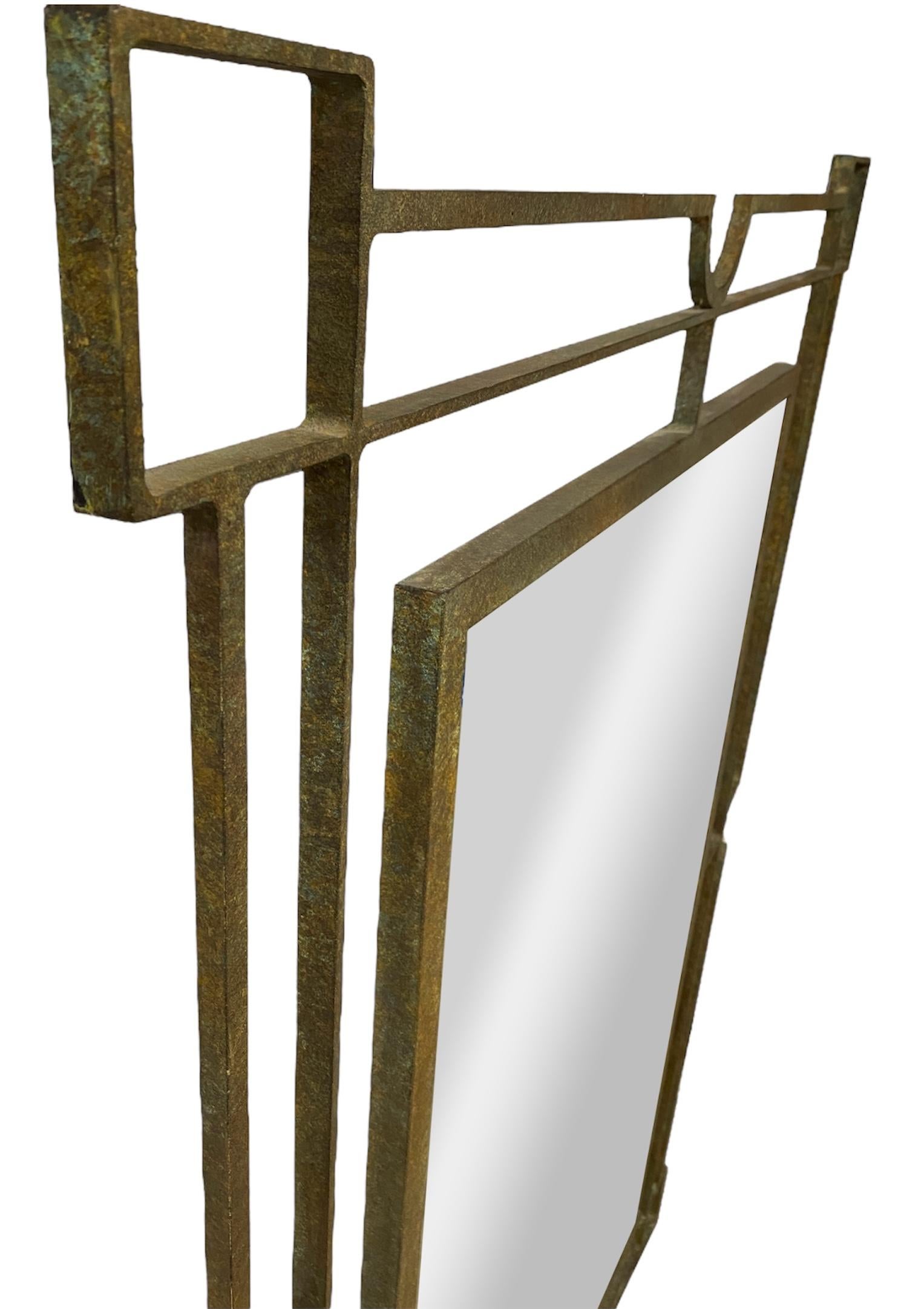 Metal Framed Formations Mirror In Good Condition In Scottsdale, AZ