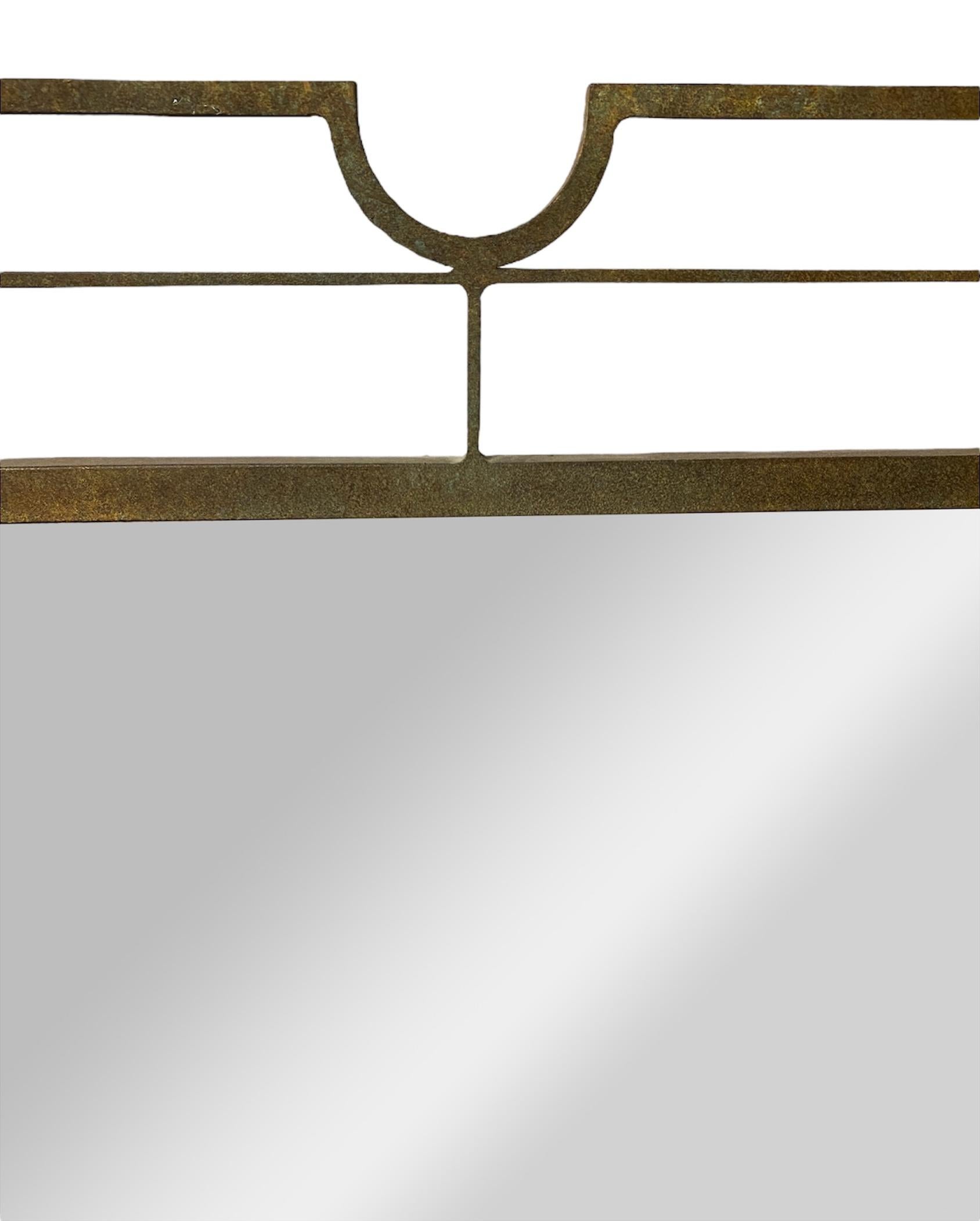 20th Century Metal Framed Formations Mirror