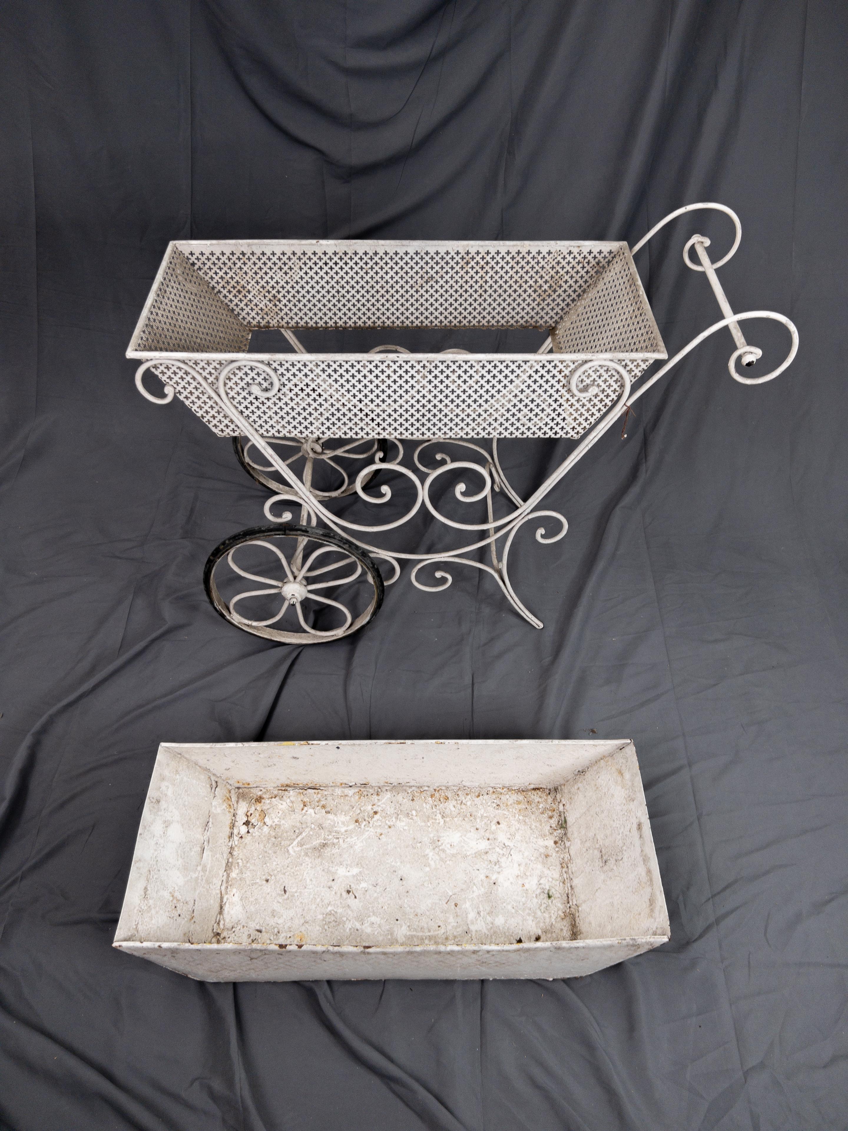 Metal French Garden Cart For Sale 6