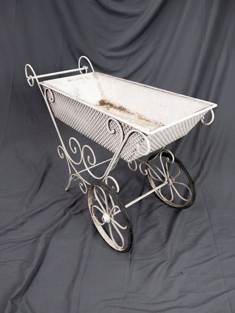Metal French Garden Cart For Sale at 1stDibs