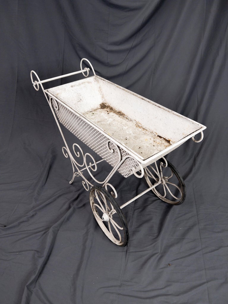 Metal French Garden Cart For Sale at 1stDibs