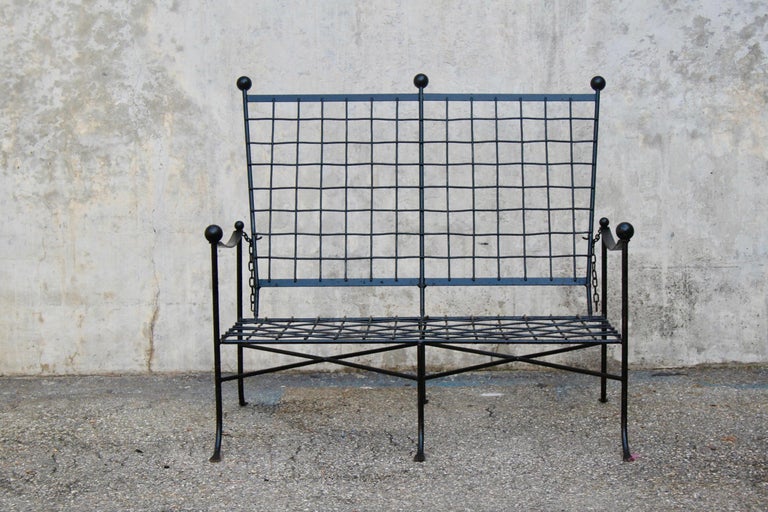 Metal Garden Sofa attributed Mario Papperzini For Sale at 1stDibs