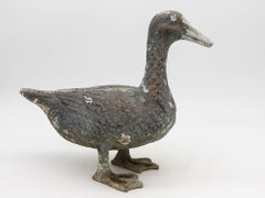 Metal Garden Statue of a Duck