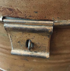 Metal Hat Box in Trompe l'oeil, 19th Century