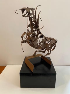 Metal Horse Sculpture in the Style of Fantoni
